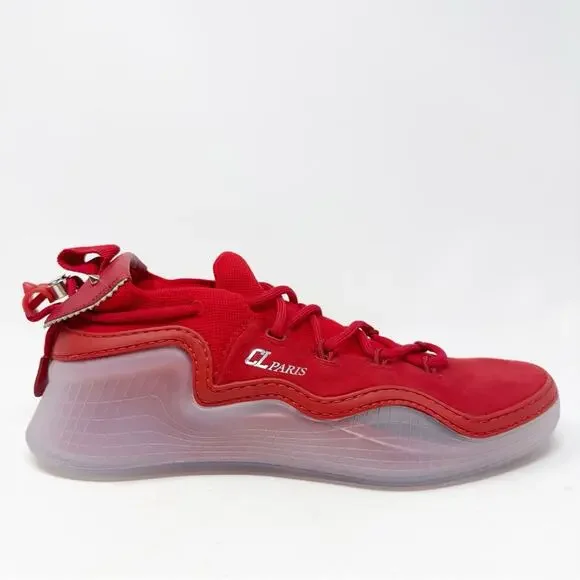 Christian Louboutin Arpoador Suede Mesh Mens Flat Sneakers Shoes Size 43 - Picture 7 of 13